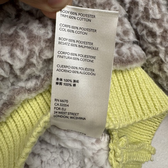 Free People Wild Heart Faux Shearling Pullover Size L Green - Picture 12 of 14